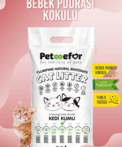 Petefor 20 LT Bebek Pudralı Kedi Kumu