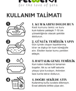Petefor 20 LT Bebek Pudralı Kedi Kumu - Görsel 3