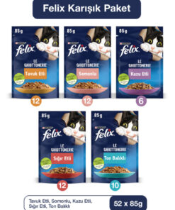 FELIX Karışık Yaş Kedi Maması 52 x 85 G - Görsel 3