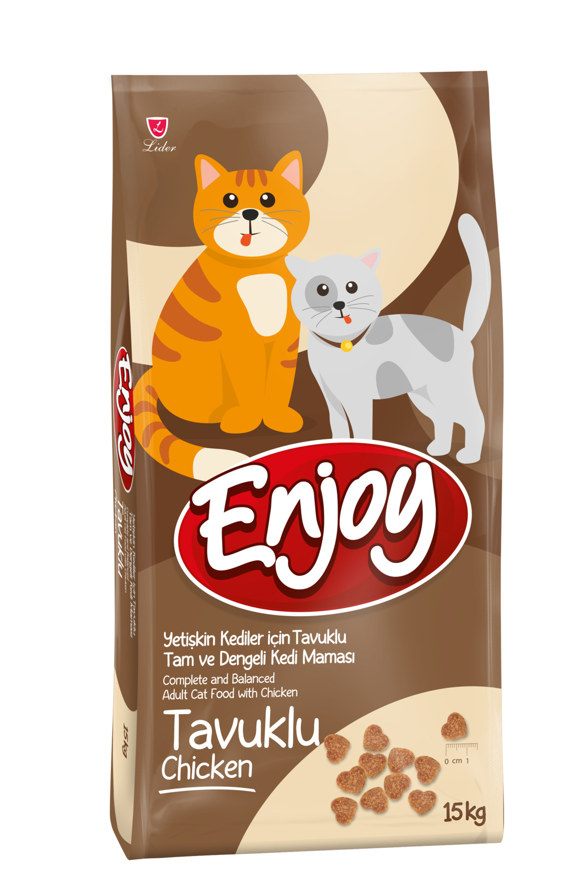 Enjoy Yetişkin Kediler için Tavuklu Tam ve Dengeli Kedi Maması 15 kg