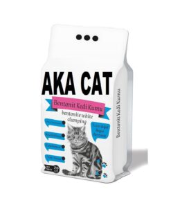 AKACAT 20 Lt Beyaz Bentonit Doğal 0 Topaklaşan Ince Taneli Kedi Kumu - Görsel 3