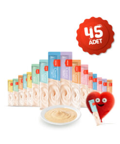 Wanpy Krema Kedi Ödül Maması 14gr (45 Adet) (Karışık Çeşitli)