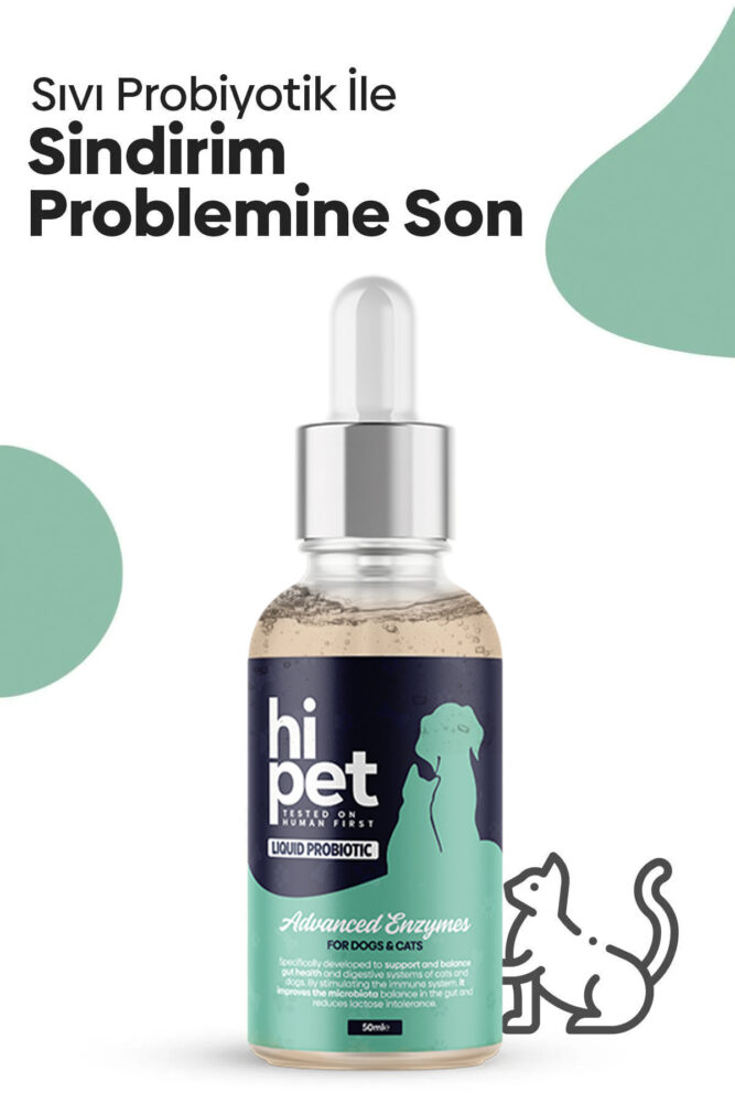 HiPet Sıvı Probiyotik Kedi Probiyotik 50 ml.
