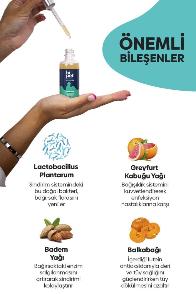 HiPet Sıvı Probiyotik Kedi Probiyotik 50 ml. - Görsel 3