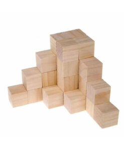 Genel Markalar Ahşap Eğitici Küp Bloklar 2x2x2cm 100 Adet Doğal Kayın Küp 2 Cm