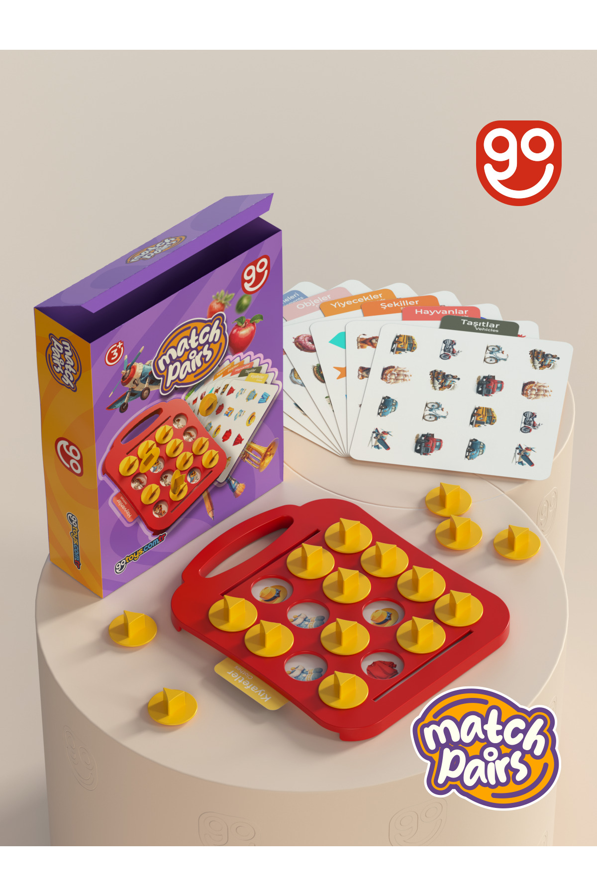 Go Toys Match Pairs Hafıza Eşleştirme Oyunu Eğitici Oyuncak