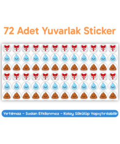 Alternative view of papermoods Eğlenceli ve Eğitici Tuvalet Eğitimi Sticker Panosu - Sevimli Sticker