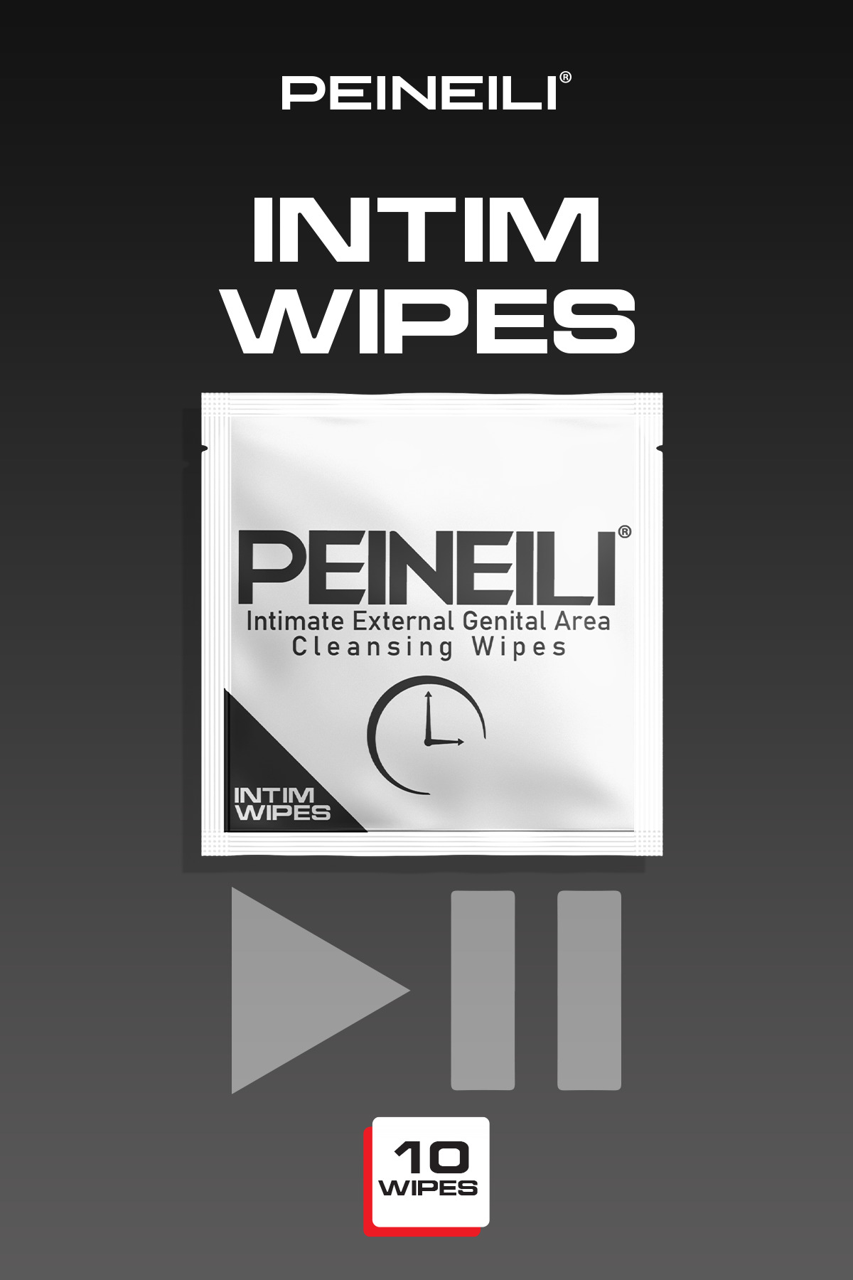 PEINEILI Genital Area Care Wipes 10 Uses Uzun Deneyim Mendil 10 Kullanımlık - Görsel 3