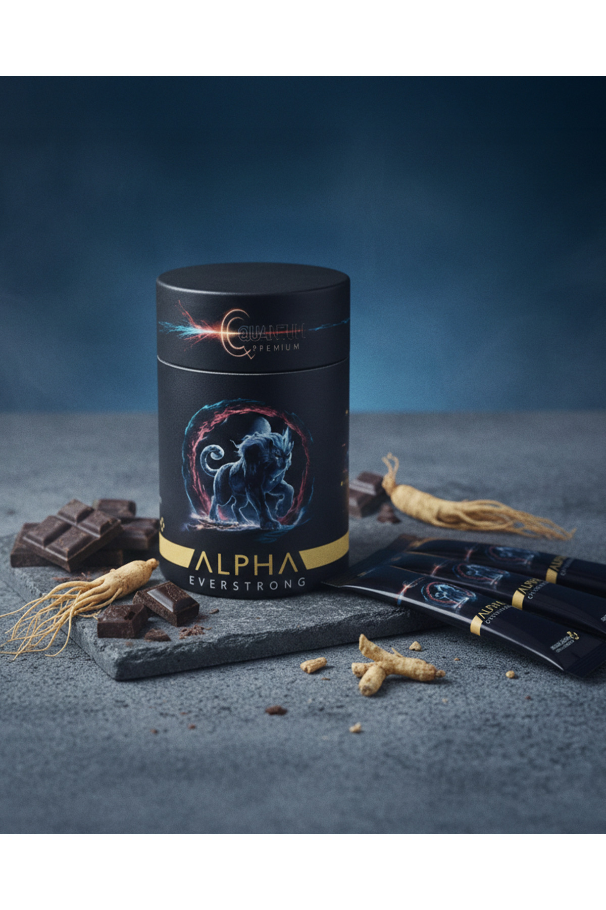 ALPHA EVERSTRONG Kuantum Premium Panax Ginseng Macun Maca Bitkisel Karışımlı Kuvvet Macun ( 240 GR ) - Görsel 3