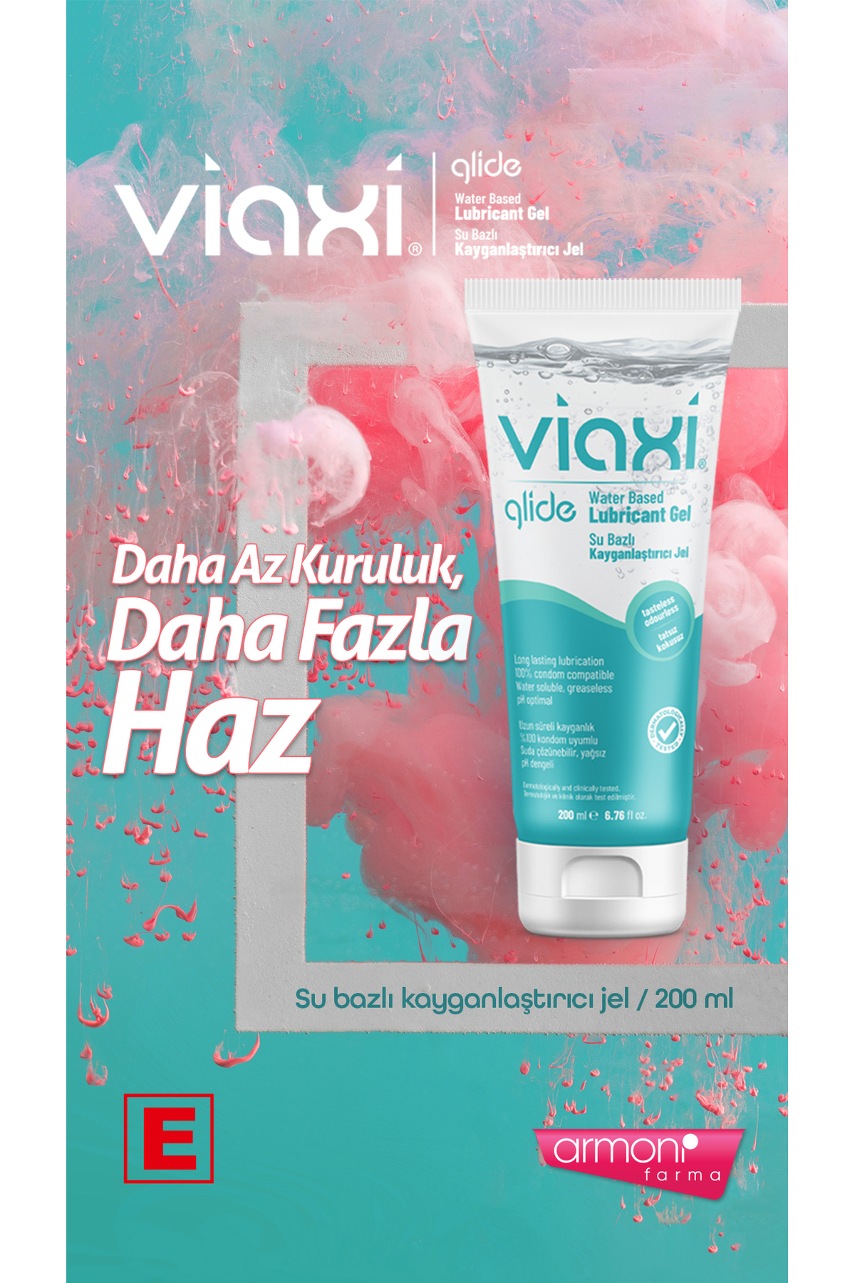 Viaxi Glide Doğal Kayganlaştırıcı Jel 200 ml. (2 Adet) - Görsel 3