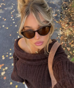 Eyesofia Tascono Unisex Lüx Siyah Güneş Gözlüğü