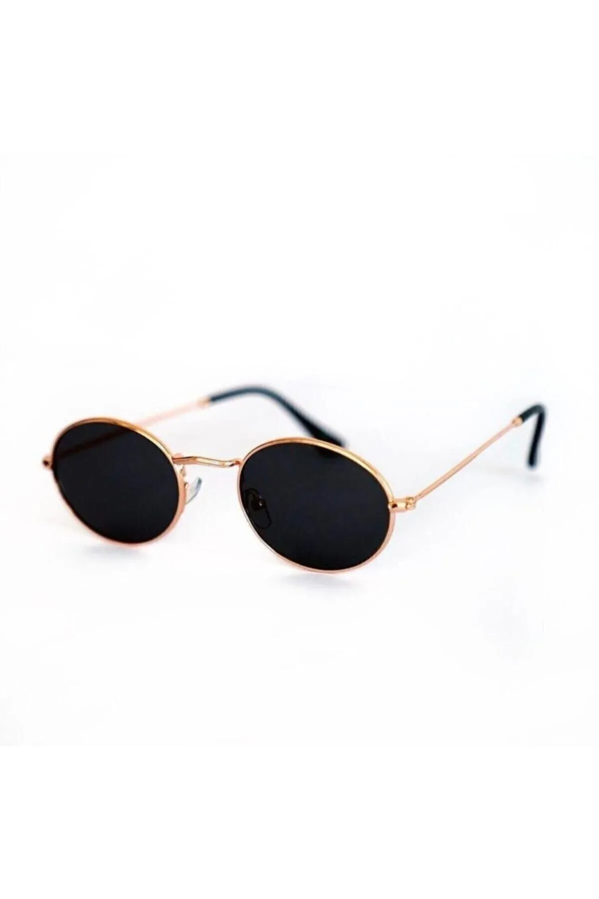 Chunky Frame Unisex Elips Siyah Yeni Sezon Güneş Gözüğü - Görsel 3