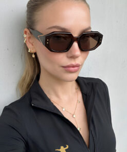 MACERATİ Piantazo Unisex Kahverengi Kare Çerçeve Vintage Uv400 Güneş Gözlüğü