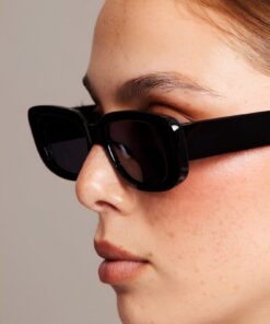 Alternative view of MACERATİ Unisex Siyah Vintage Retro Kemik Güneş Gözlüğü Chunkyframe
