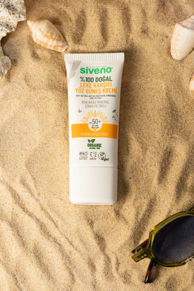 Siveno 0 Doğal Yüz Güneş Kremi Leke Karşıtı Aydınlatıcı Mineral Filtre UVA UVB SPF 50+ 30 ml - Görsel 2