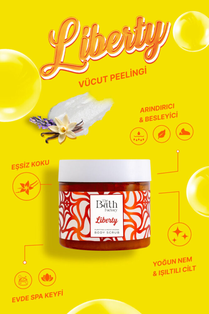 THE BATH FACTORY Nemlendirici Ve Arındırıcı Liberty Vücut Peelingi 300 gr - Görsel 2