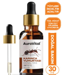 AuraVital Karınca Yumurtası Yağı 30 Ml Doğal Yağ– Tüy Azaltıcı, Epilasyon Sonrası Cilt Bakım Yağı