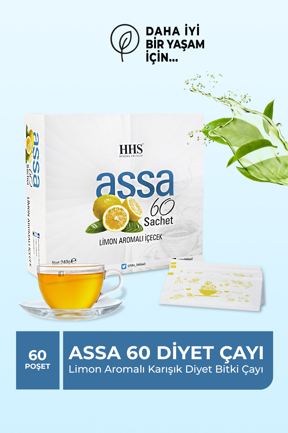 Hhs Assa 60 Sachet Karışık Bitkisel Diyet Çay