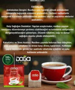 DOĞA DEPOSU Rooibos Çayı – Kafeinsiz Antioksidan Gücü Yüksek Kırmızı Çay - Görsel 3
