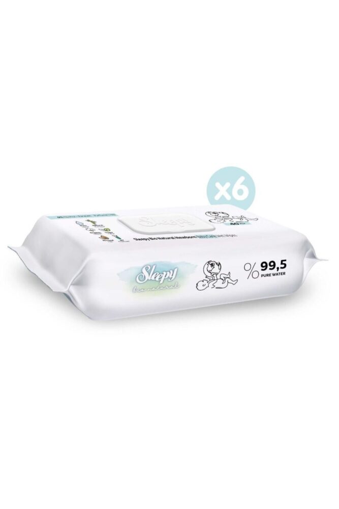 Sleepy Bio Natural Yenidoğan Islak Bebek Bakım Havlusu 6x40 (240 Yaprak) - Görsel 2