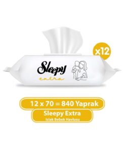 Sleepy Extra Islak Bebek Havlusu 12x70 (840 YAPRAK)