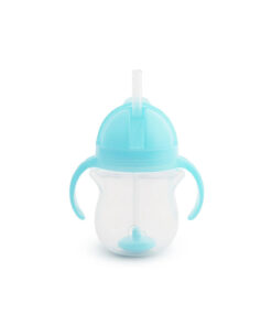 Munchkin Tıklama Kilitli Uçlu Pipetli Alıştırma Bardağı, 6ay , 207ml, Mavi, 1 Adet