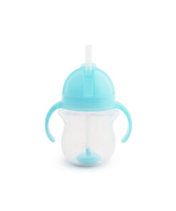 Munchkin Tıklama Kilitli Uçlu Pipetli Alıştırma Bardağı, 6ay , 207ml, Mavi, 1 Adet