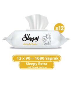 Sleepy Extra Islak Bebek Havlusu 12x90 (1080 Yaprak)