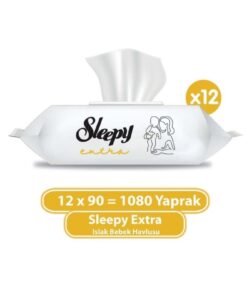 Sleepy Extra Islak Bebek Havlusu 12x90 (1080 Yaprak)