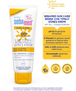 Sebamed Çocuk Güneş Kremi SPF 50+ 75 ml UVA UVB Filtreli E Vitamini Çok Yönlü Koruyucu Bebek Yüksek Koruma - Görsel 3