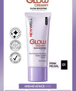 New Well Glow Boosting Işıltı Veren Nemlendirici Yüz Kremi SPF 15+ Pink Pearl 01 30 ml