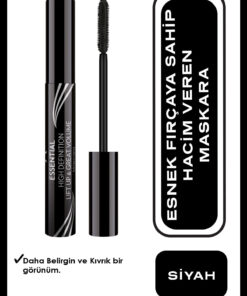 Golden Rose Essential High Definition and Liftup and Great Volume Mascara - Black - Lift Up Ekstra Hacim Veren Maskara