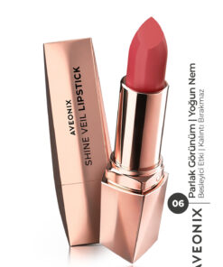 AVEONIX Shine Veil Parlak Ruj 06 Nemlendirici Pürüzsüz Dolgun Dudak Etkili Lipstick