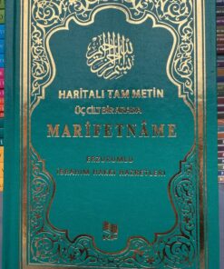 Kitap Pazarı Marifetname ERZURUMLU İBRAHİM HAKKI 3cild birarada HARİTALI tam metin 17*24 yeşil