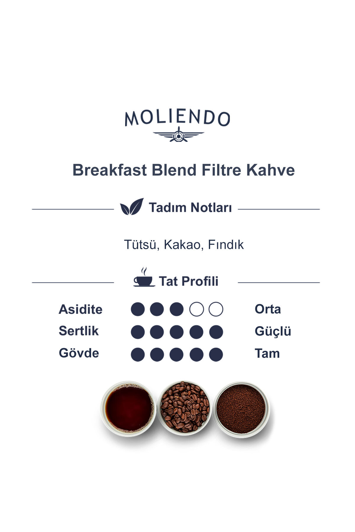 Moliendo Breakfast Blend Filtre Kahve (Öğütülmüş Filtre Kahve) 250 g - Görsel 3