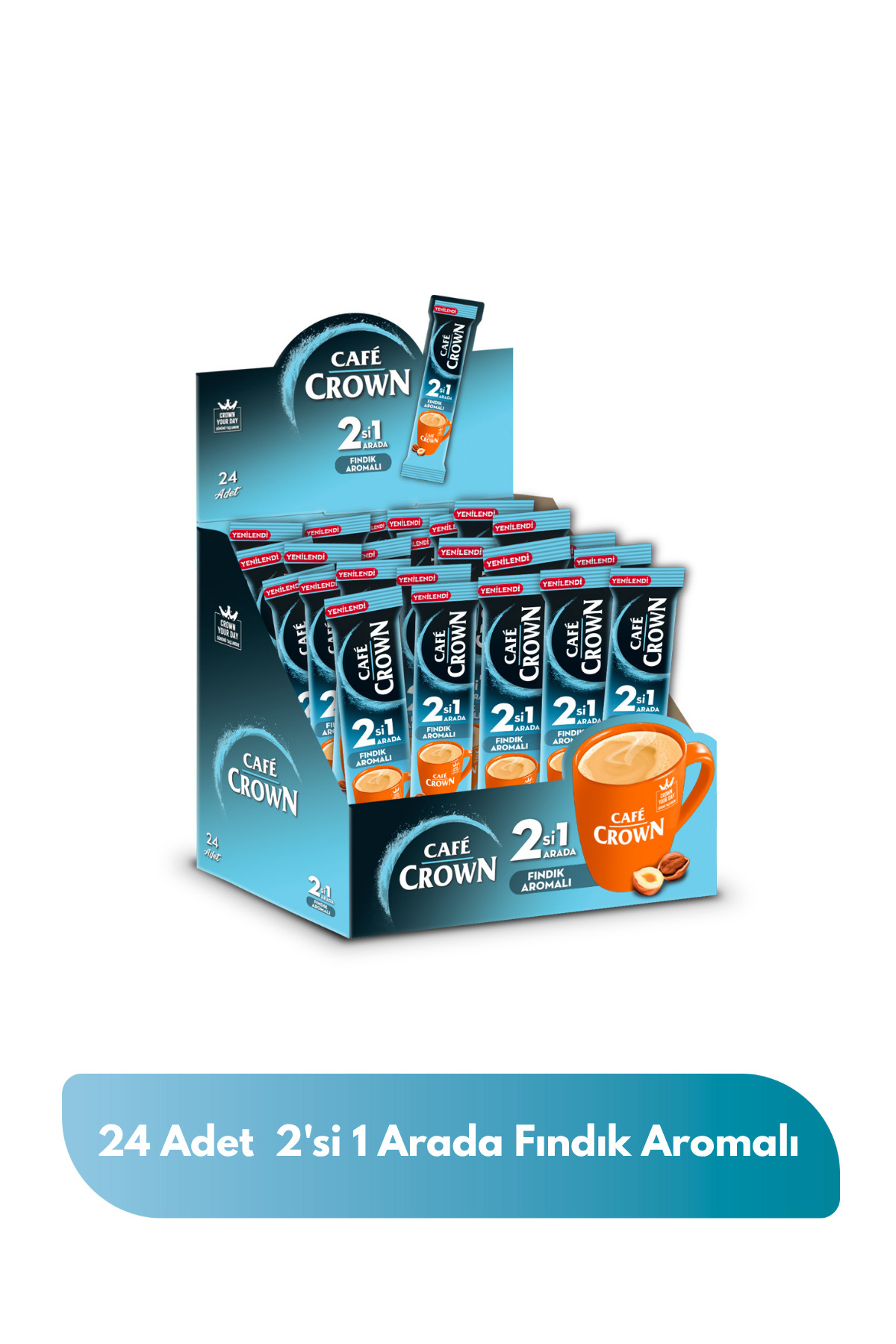 Cafe Crown 2'si 1 Arada Fındıklı 11 Gr. x 24 Adet