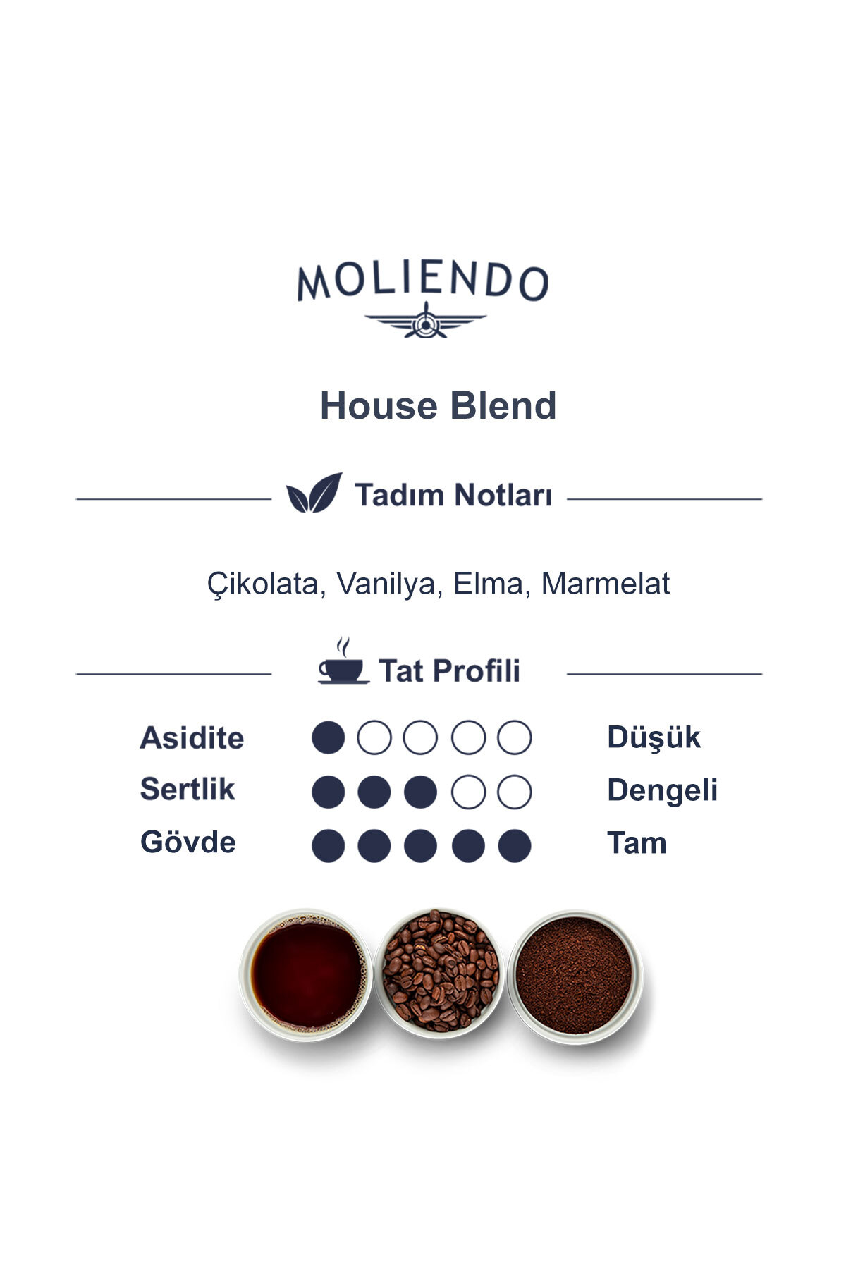 Moliendo House Blend Filtre Kahve (Çekirdek Kahve) 250 g - Görsel 3
