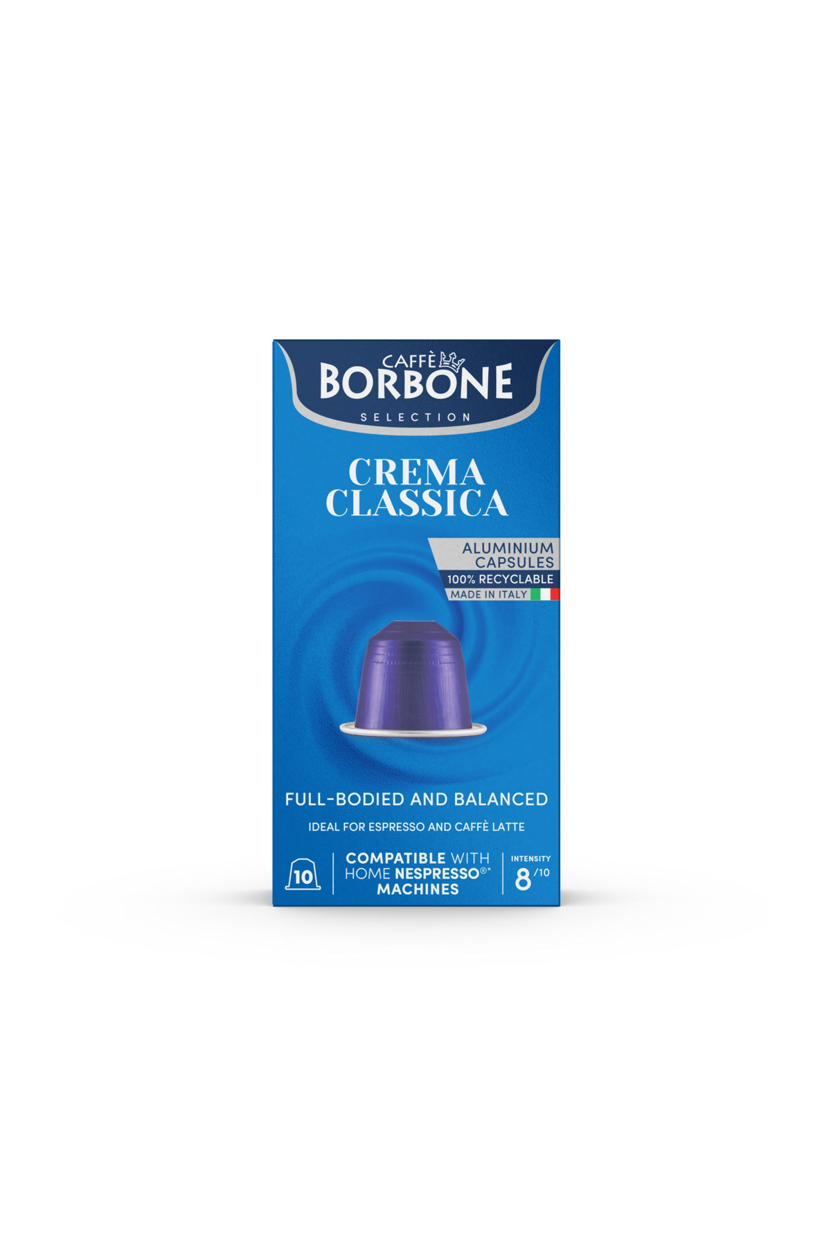 Borbone CREMA CLASSICA Nespresso Makine Uyumlu Aleminyum kapsül 10 adet