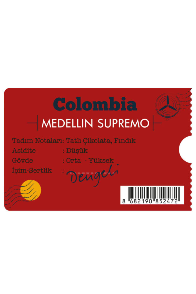 Moliendo Colombia Medellin Supremo Yöresel Kahve (Çekirdek Kahve) 250 g - Görsel 2