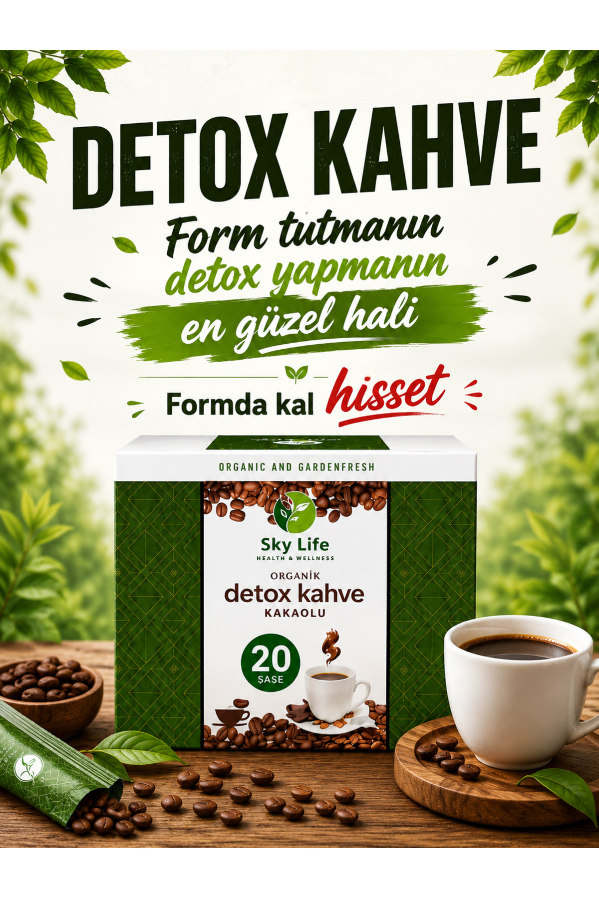 Sky Life Health & Wellness İştahı keser Detox Form Kahve FİT YAŞAM zayıflamak kilo.vermek