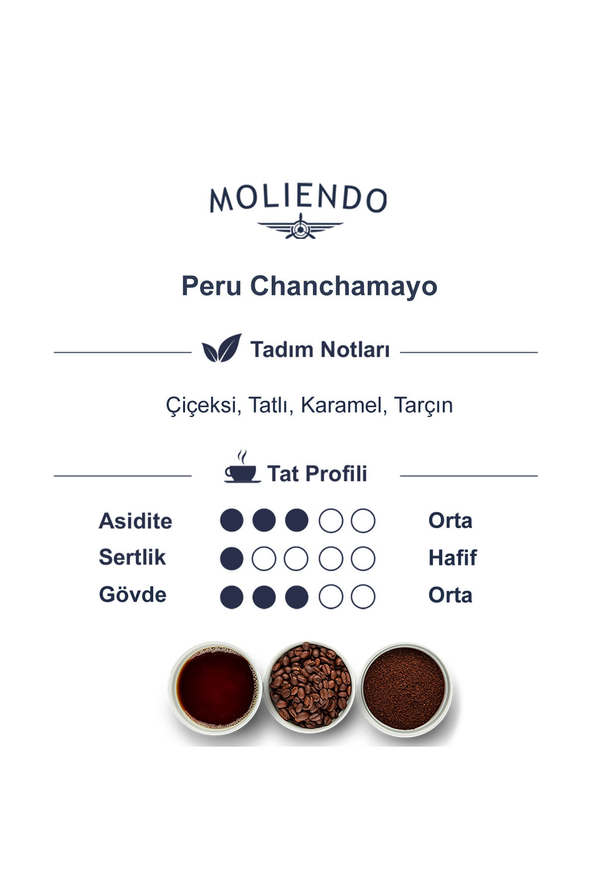 Moliendo Peru Chanchamayo Yöresel Kahve (Çekirdek Kahve) 250 g - Görsel 3