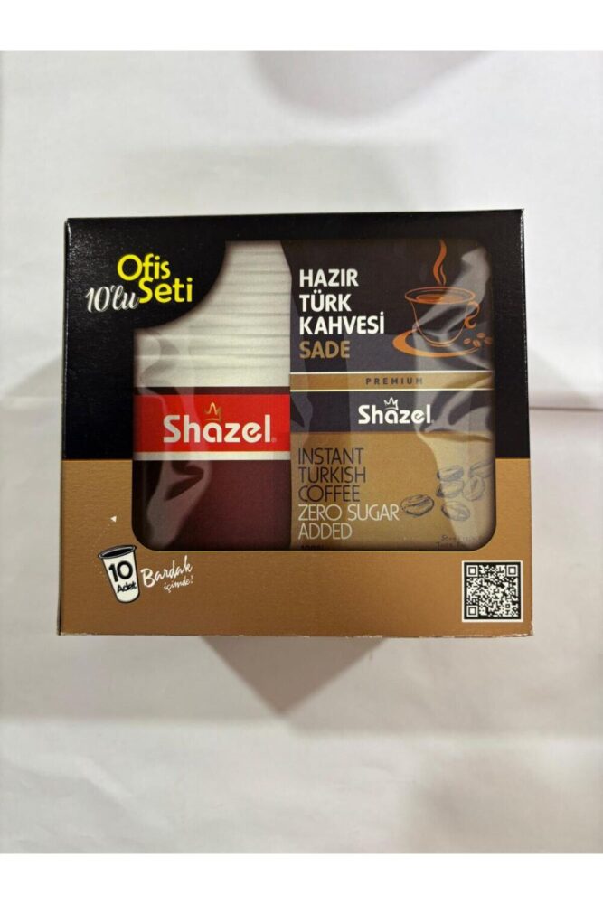 Shazel Hazır Türk Kahvesi Ofis Seti Sade (10x3 kutu) 30 adet - Görsel 3