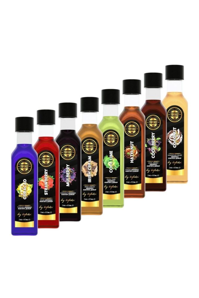 By Tüfekçi 8’li Avantajlı Özel Deneme Seti | Gerçek Şeker Pancarı Kahve ve Kokteyl Şurubu (8x60 ml) - Görsel 2