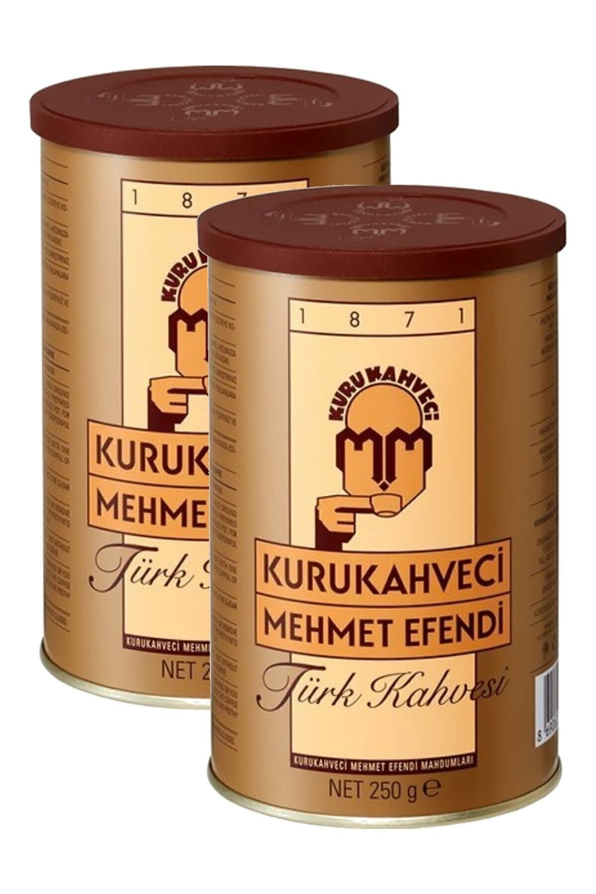 Mehmet Efendi Kurukahveci Türk Kahvesi 250 G Teneke Ambalaj X 2 Adet
