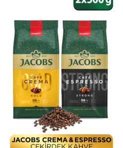 Jacobs Çekirdek Kahve Tanışma Paketi Cafe Crema 500gr + Cafe Espresso 500gr