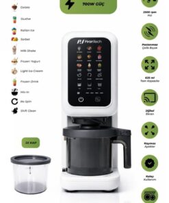 PiranTech DM-26 700W Dondurma Makinesi | Jelato, Sorbe, Milkshake Yapma Makinesi