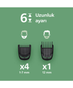 Philips 3000 Serisi 7in1, Erkek Bakım Seti, Yüz/Saç/Vücut Tıraş Makinesi, Islak /Kuru Kullanım, MG3920/15 - Görsel 3