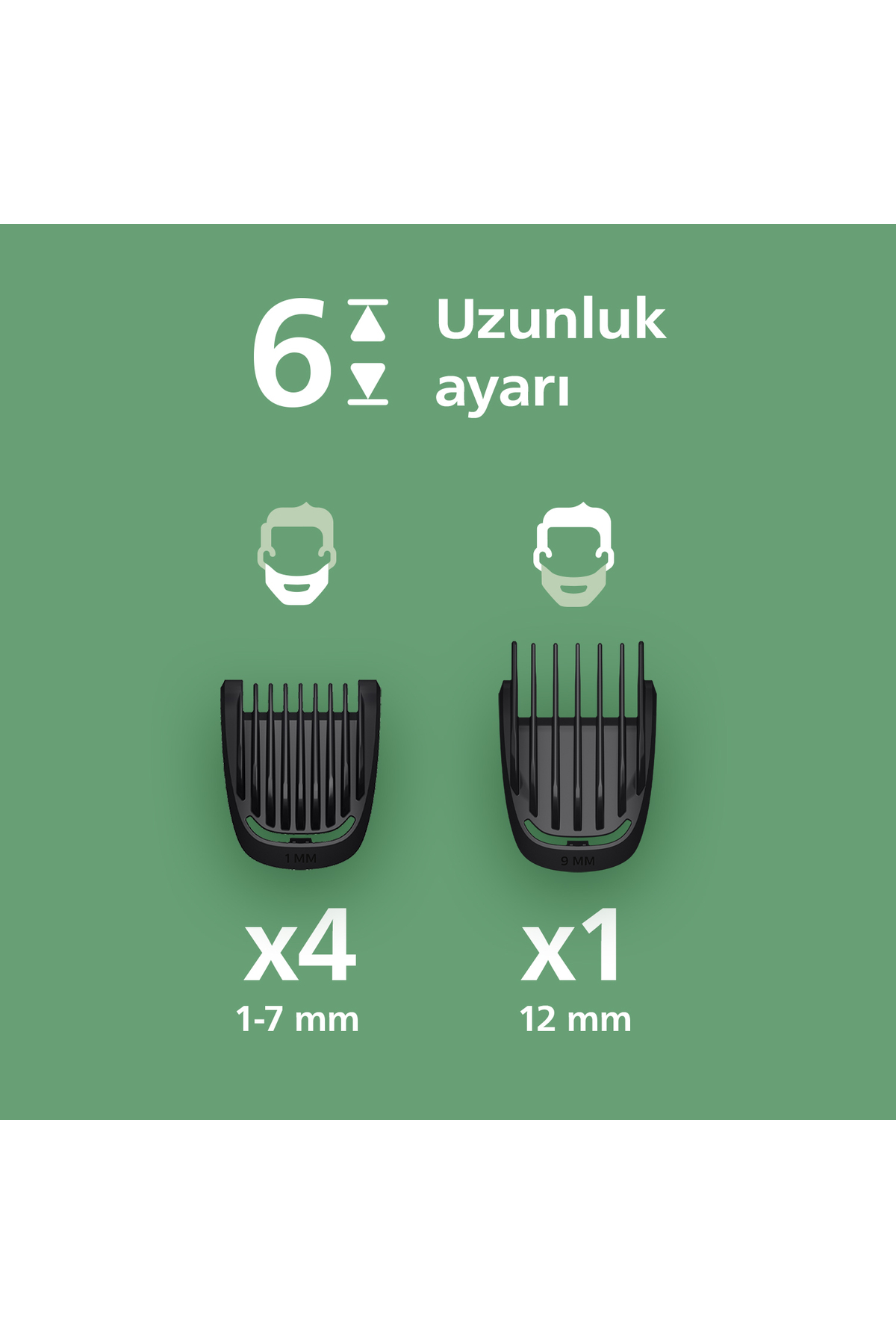 Philips 3000 Serisi 7in1, Erkek Bakım Seti, Yüz/Saç/Vücut Tıraş Makinesi, Islak /Kuru Kullanım, MG3920/15 - Görsel 3