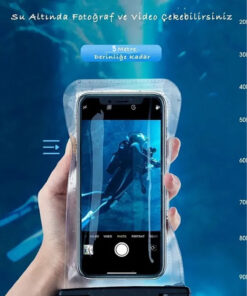 Alternative view of Fibaks Yüksek Kalite Tüm Telefonlara Uyumlu Yağmur Su Geçirmez Waterproof Deniz Havuz Altı Geçirmez Kılıf