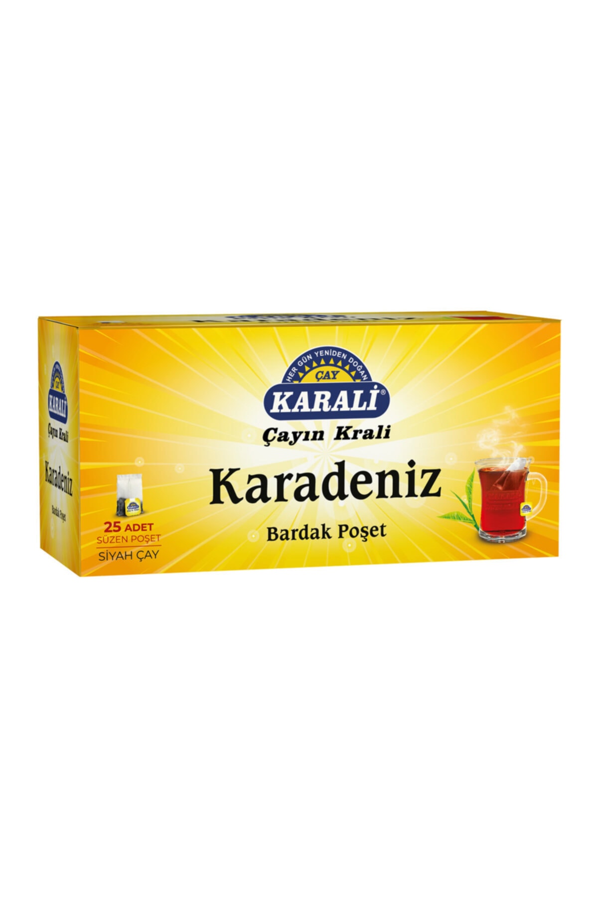 Karali Çay Karadeniz Bardak Poşet Siyah Çay 25'li